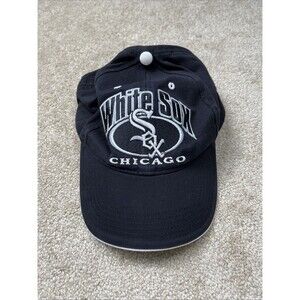 Vintage 90s CHICAGO WHITE SOX Cap MLB Sport Hat Black White Baseball Unisex